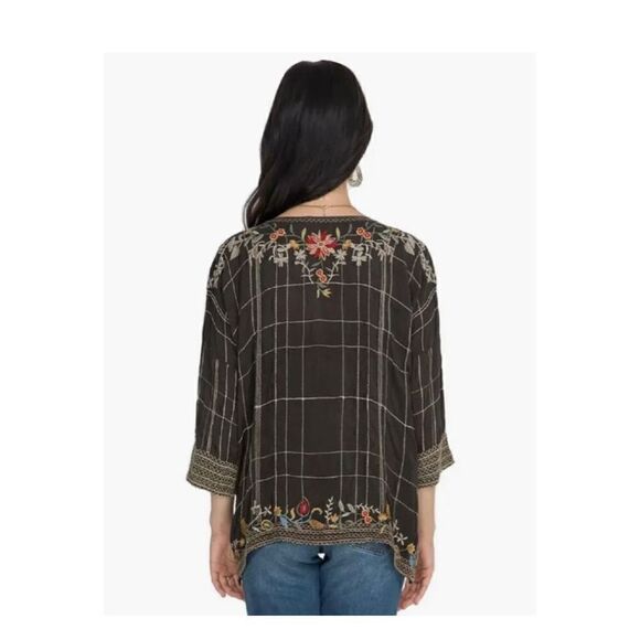 Johnny Was Sienna Blouse Embroidered (S) Boho, - Picture 8 of 11